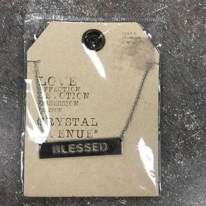 Silver BLESSED necklace BRAND NEW